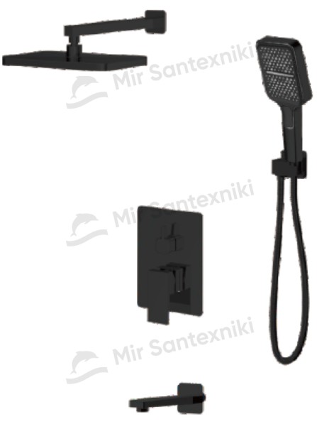 Встраиваемый в стену однорычажный смеситель для душа Debora DBR303-03H